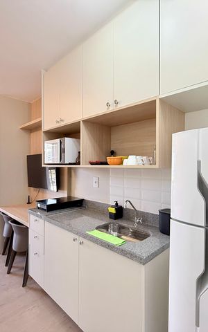 Studio para alugar com 24m², 1 quarto e sem vagaCozinha 