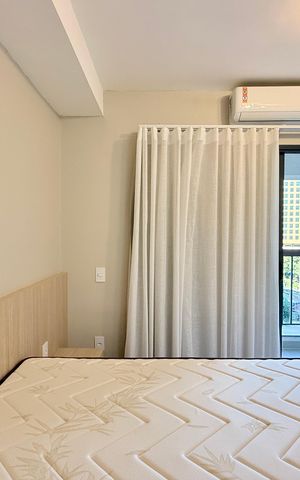 Studio para alugar com 24m², 1 quarto e sem vagaQuarto