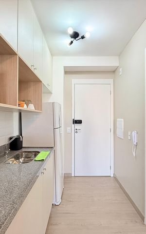 Studio para alugar com 24m², 1 quarto e sem vagaCozinha 