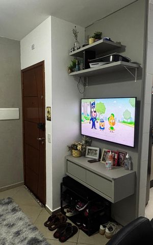 Apartamento à venda com 40m², 2 quartos e 2 vagas Apartamento à venda com 40m², 2 quartos e 2 vagasSala