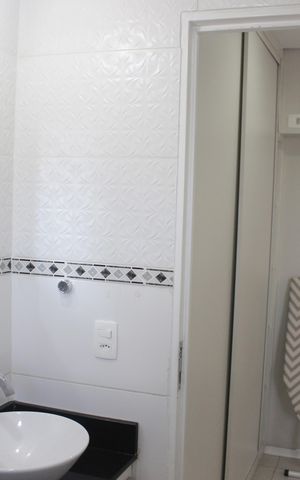 Studio à venda com 39m², 1 quarto e 1 vagaBanheiro 