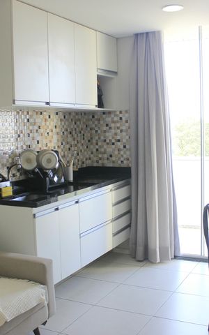Studio à venda com 39m², 1 quarto e 1 vagaSala e cozinha 