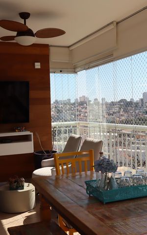 Apartamento à venda com 130m², 3 quartos e 2 vagasVaranda e área gourmet