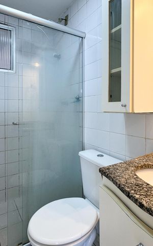 Apartamento para alugar com 54m², 2 quartos e 1 vaga Apartamento para alugar com 54m², 2 quartos e 1 vagaBanheiro Social