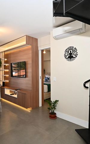 Apartamento para alugar com 90m², 1 quarto e 2 vagasSala