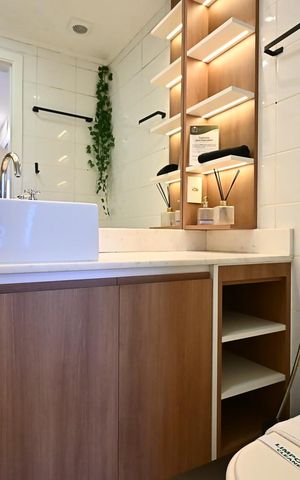 Apartamento para alugar com 90m², 1 quarto e 2 vagasBanheiro Suíte 