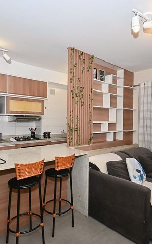 Apartamento para alugar com 90m², 1 quarto e 2 vagasSala