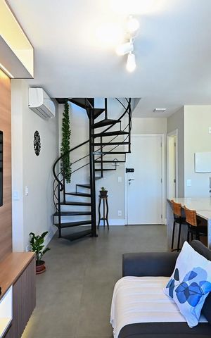 Apartamento para alugar com 90m², 1 quarto e 2 vagasSala