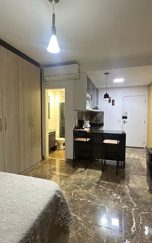 Apartamento à venda com 26m², 1 quarto e 1 vagaSala/Quarto