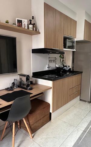 Studio para alugar com 27m², 1 quarto e sem vaga
