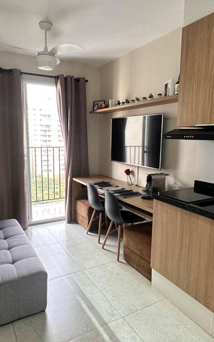 Studio para alugar com 27m², 1 quarto e sem vaga