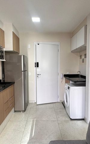 Studio para alugar com 27m², 1 quarto e sem vaga