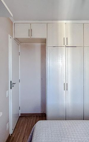 Apartamento à venda com 60m², 2 quartos e 1 vagaQuarto 1 - Armários