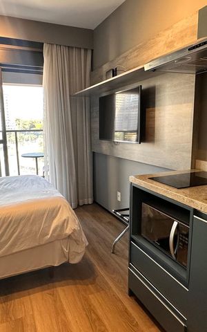 Studio para alugar com 26m², 1 quarto e sem vaga