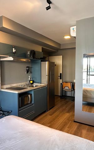 Studio para alugar com 26m², 1 quarto e sem vaga
