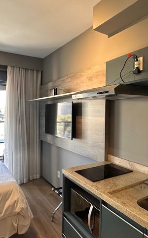 Studio para alugar com 26m², 1 quarto e sem vaga
