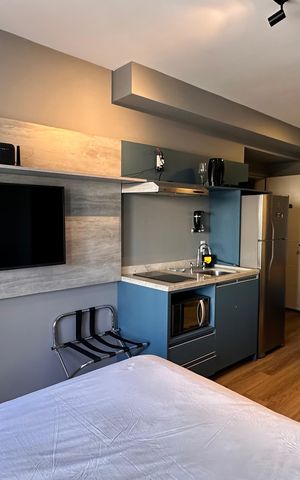 Studio para alugar com 26m², 1 quarto e sem vaga