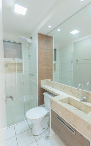 Apartamento à venda com 96m², 3 quartos e 2 vagas Apartamento à venda com 96m², 3 quartos e 2 vagasBanheiro