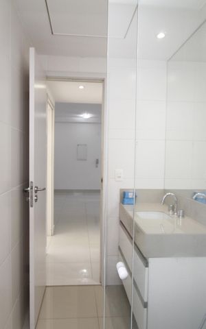 Apartamento para alugar com 72m², 2 quartos e 1 vagaBanheiro Social
