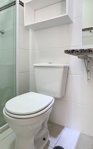 Apartamento para alugar com 56m², 2 quartos e 1 vaga Apartamento para alugar com 56m², 2 quartos e 1 vagaBanheiro Social