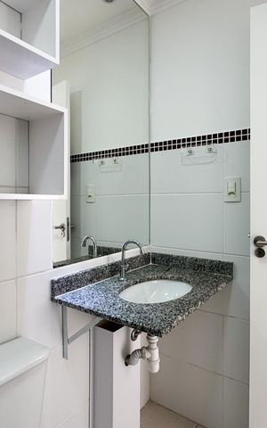 Apartamento para alugar com 56m², 2 quartos e 1 vaga Apartamento para alugar com 56m², 2 quartos e 1 vagaBanheiro Social
