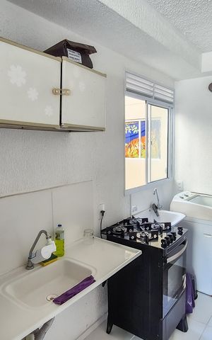 Apartamento para alugar com 40m², 2 quartos e sem vaga Apartamento para alugar com 40m², 2 quartos e sem vagaCozinha e Área de Serviço
