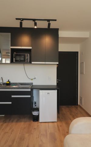 Studio à venda com 28m², 1 quarto e 1 vagaStudio