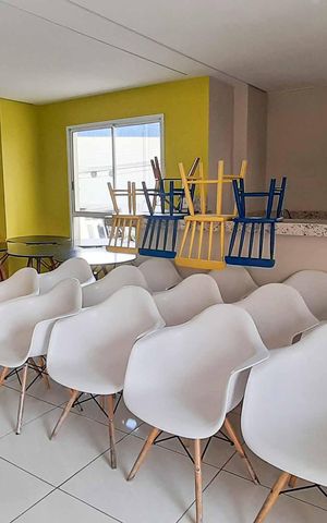 Apartamento à venda com 45m², 2 quartos e 1 vagaÁrea comum - Salão de Festas Infantil