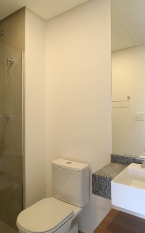 Apartamento para alugar com 33m², 1 quarto e sem vagaBanheiro da Suíte