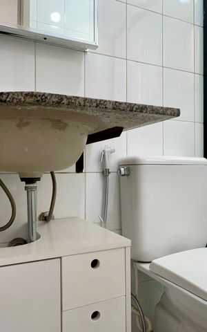 Apartamento à venda com 32m², 1 quarto e 1 vaga Apartamento à venda com 32m², 1 quarto e 1 vagaBanheiro da Suíte