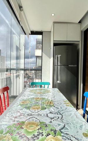 Apartamento para alugar com 33m², 1 quarto e 1 vaga Apartamento para alugar com 33m², 1 quarto e 1 vagaVaranda/Cozinha