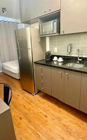 Studio à venda com 25m², 1 quarto e sem vaga Studio à venda com 25m², 1 quarto e sem vagaCozinha