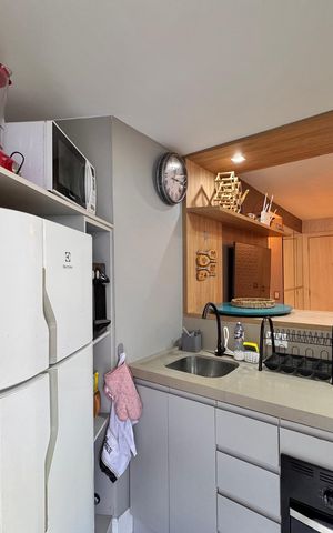 Apartamento para alugar com 30m², 1 quarto e 1 vaga Apartamento para alugar com 30m², 1 quarto e 1 vagaCozinha e Área de Serviço