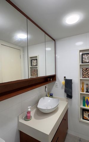 Apartamento para alugar com 30m², 1 quarto e 1 vaga Apartamento para alugar com 30m², 1 quarto e 1 vagaBanheiro Social