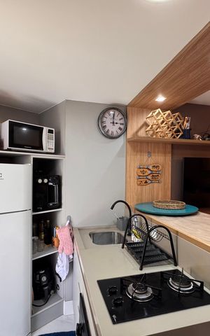 Apartamento para alugar com 30m², 1 quarto e 1 vaga Apartamento para alugar com 30m², 1 quarto e 1 vagaCozinha e Área de Serviço