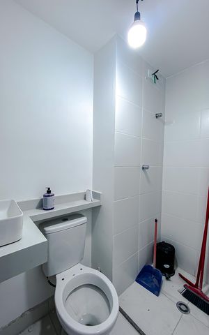 Apartamento à venda com 30m², 1 quarto e sem vaga Apartamento à venda com 30m², 1 quarto e sem vagaBanheiro da Suíte