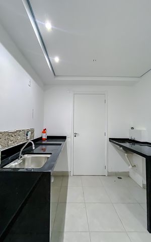 Apartamento à venda com 30m², 1 quarto e sem vaga Apartamento à venda com 30m², 1 quarto e sem vagaCozinha e Área de Serviço