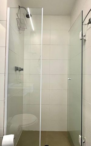 Studio para alugar com 39m², 1 quarto e sem vaga Studio para alugar com 39m², 1 quarto e sem vagaBanheiro da Suíte