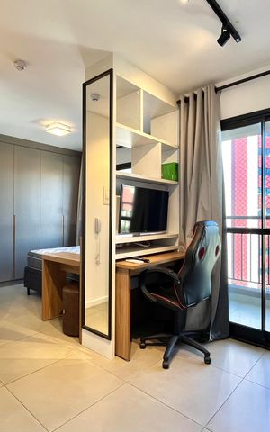 Studio para alugar com 39m², 1 quarto e sem vaga Studio para alugar com 39m², 1 quarto e sem vagaSala