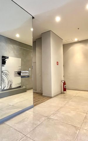 Studio para alugar com 39m², 1 quarto e sem vaga Studio para alugar com 39m², 1 quarto e sem vagaHall social