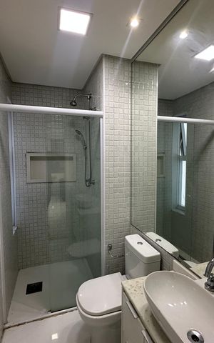 Apartamento para alugar com 70m², 2 quartos e 1 vaga Apartamento para alugar com 70m², 2 quartos e 1 vagaBanheiro Social