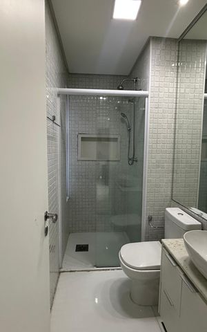 Apartamento para alugar com 70m², 2 quartos e 1 vaga Apartamento para alugar com 70m², 2 quartos e 1 vagaBanheiro Social