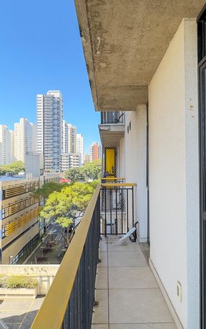 Apartamento para alugar com 32m², 1 quarto e 1 vagaSacada