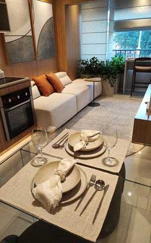 Studio à venda com 33m², 1 quarto e sem vagaCozinha
