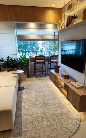 Studio à venda com 33m², 1 quarto e sem vagaSala