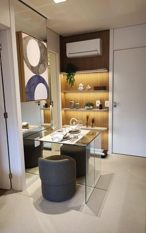 Studio à venda com 33m², 1 quarto e sem vagaSala