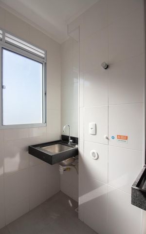 Apartamento à venda com 50m², 2 quartos e 1 vaga Apartamento à venda com 50m², 2 quartos e 1 vagaCozinha e Área de Serviço