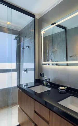 Apartamento para alugar com 197m², 4 quartos e 3 vagasBanheiro Suíte 1