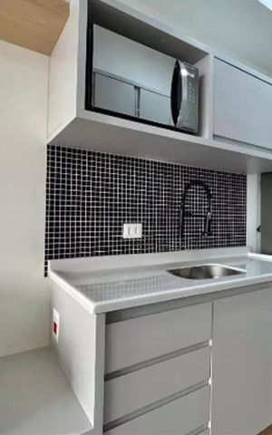 Studio para alugar com 25m², 1 quarto e sem vaga Studio para alugar com 25m², 1 quarto e sem vagaCozinha