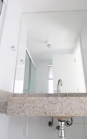 Apartamento à venda com 110m², 3 quartos e 2 vagasBanheiro da suíte